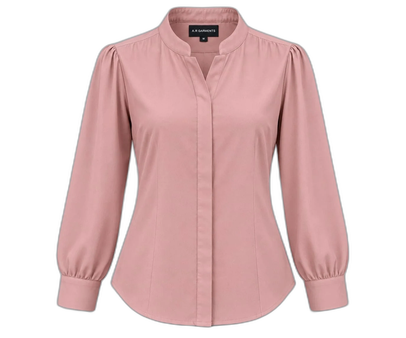 Pink Teal Tie Neck