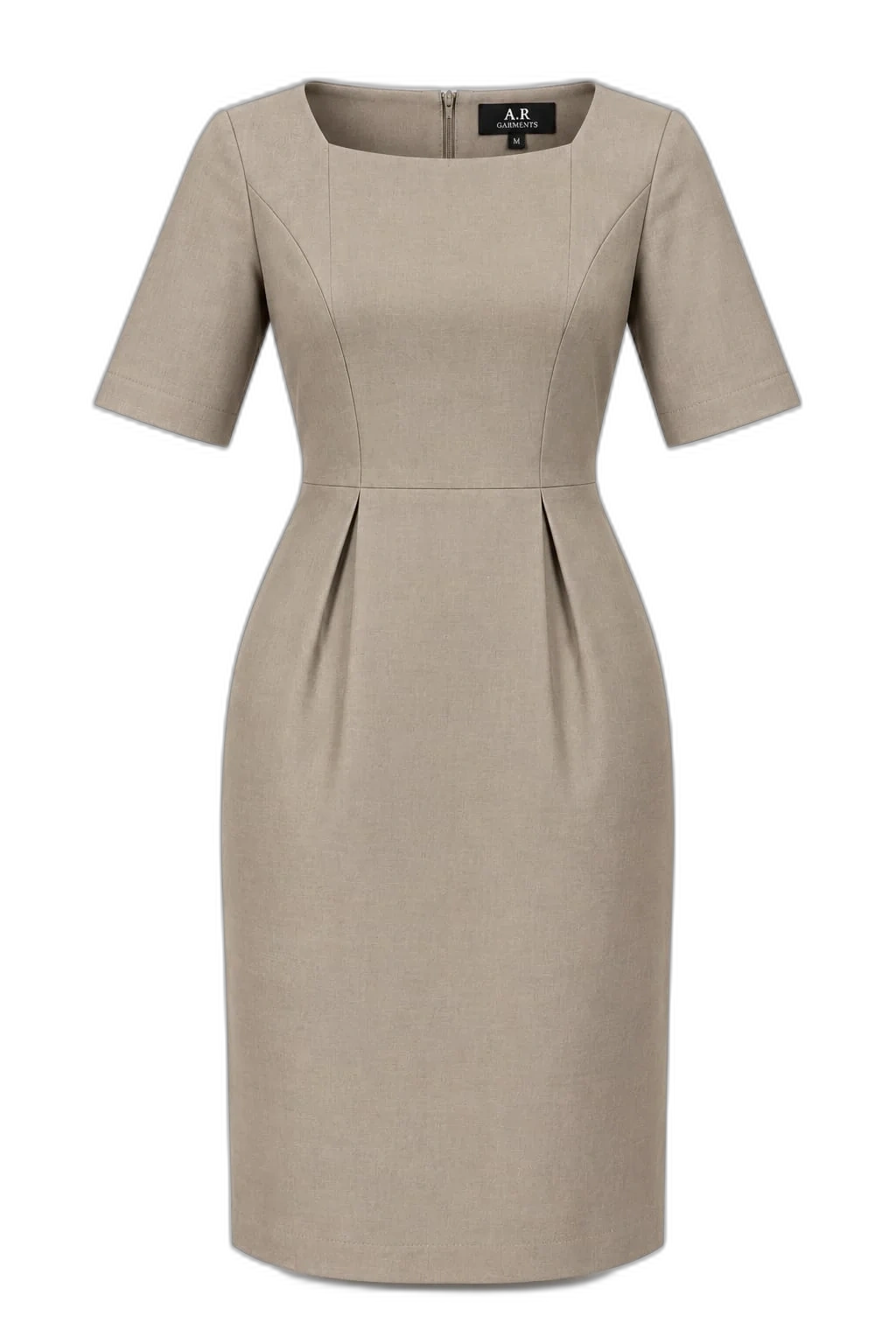 Taupe Tailored Dress