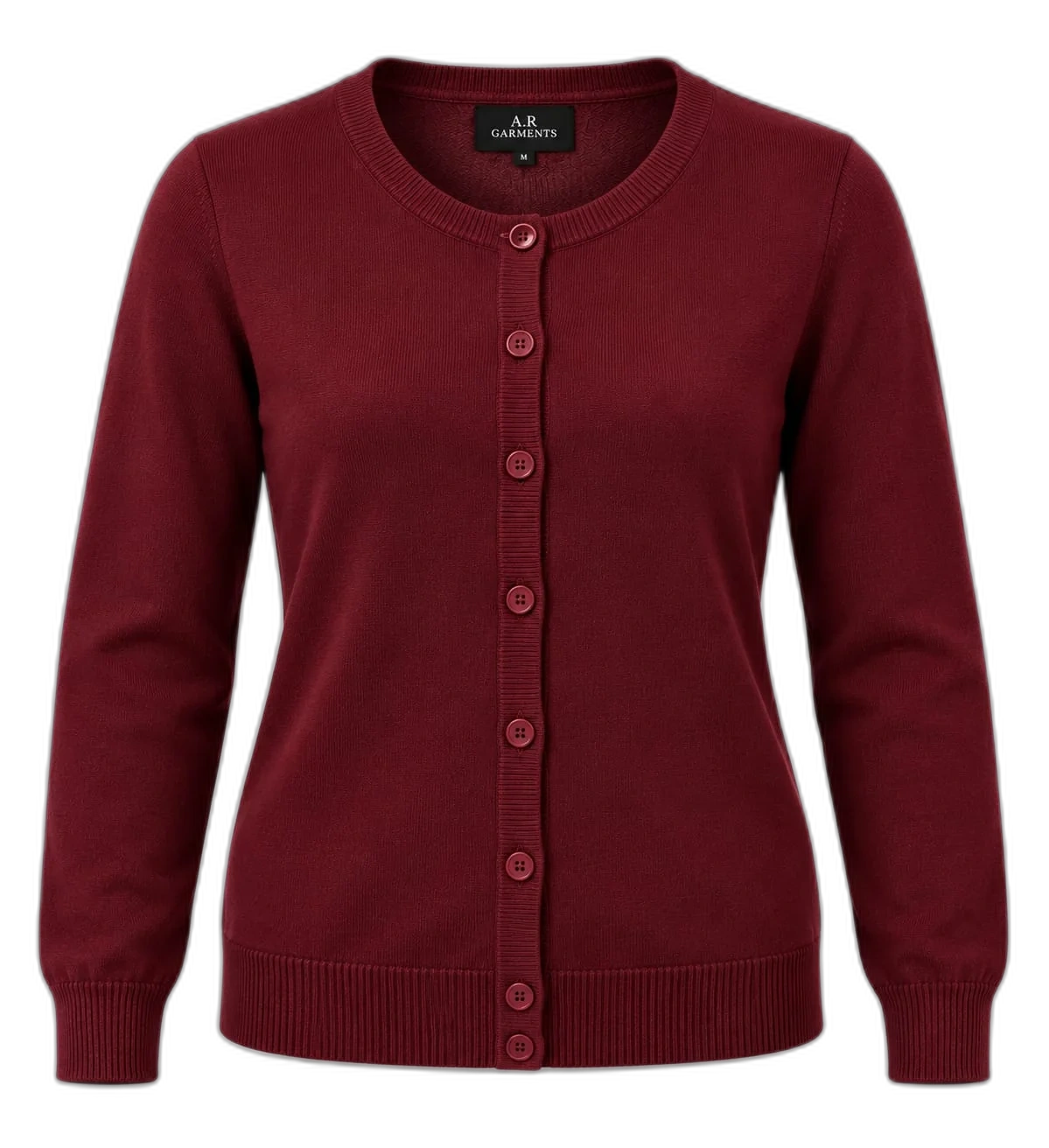 Burgundy Corporate Knitwear & Pullovers