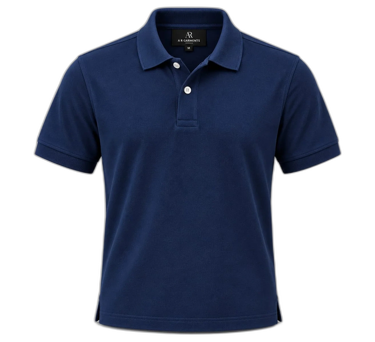 Steel Blue Contrast Polo