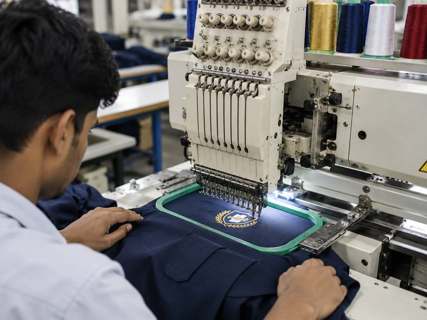 Precision Institutional Crest Embroidery