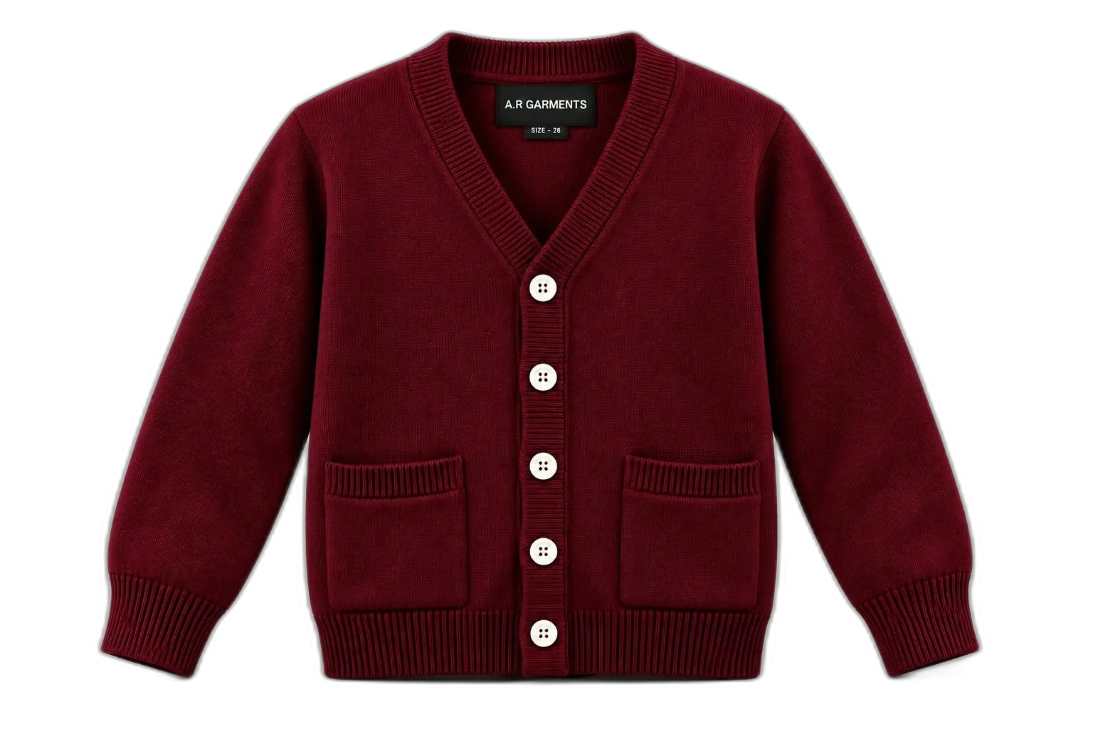 Burgundy cardigan