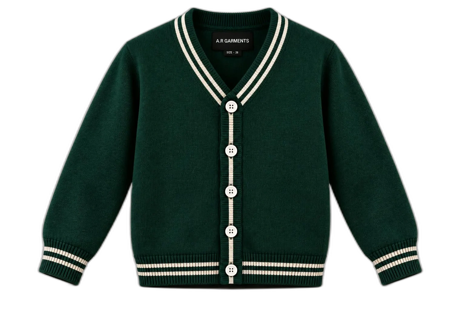 Bottle green cardigan