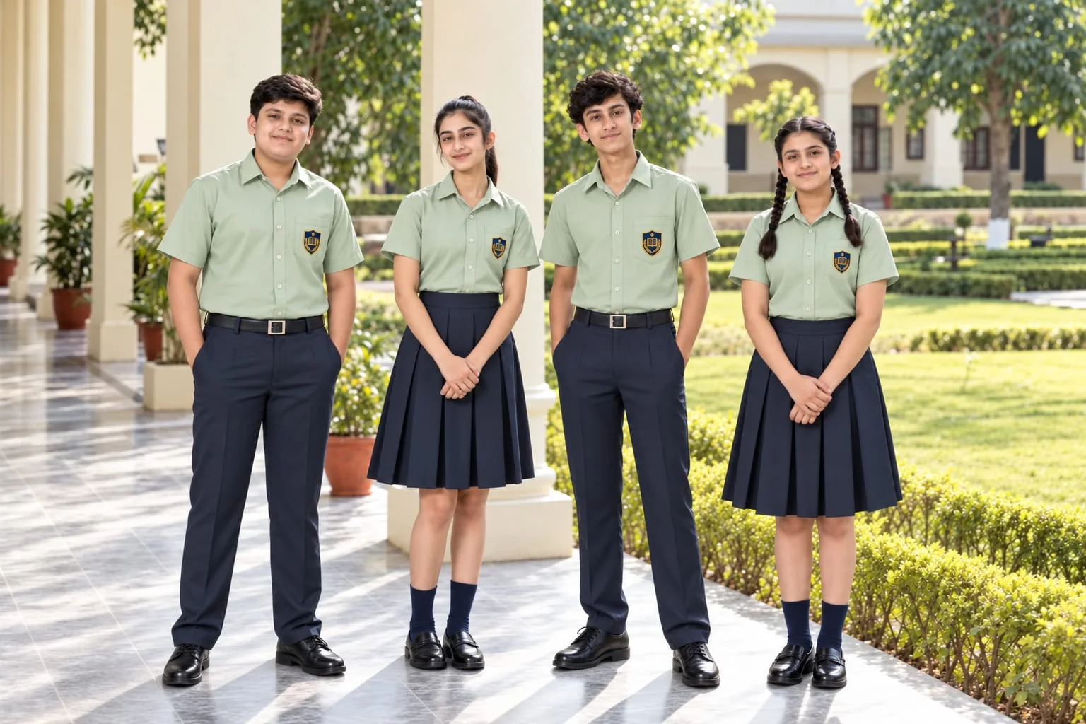 AR Garments School Uniform Showcase — Everyday Blue