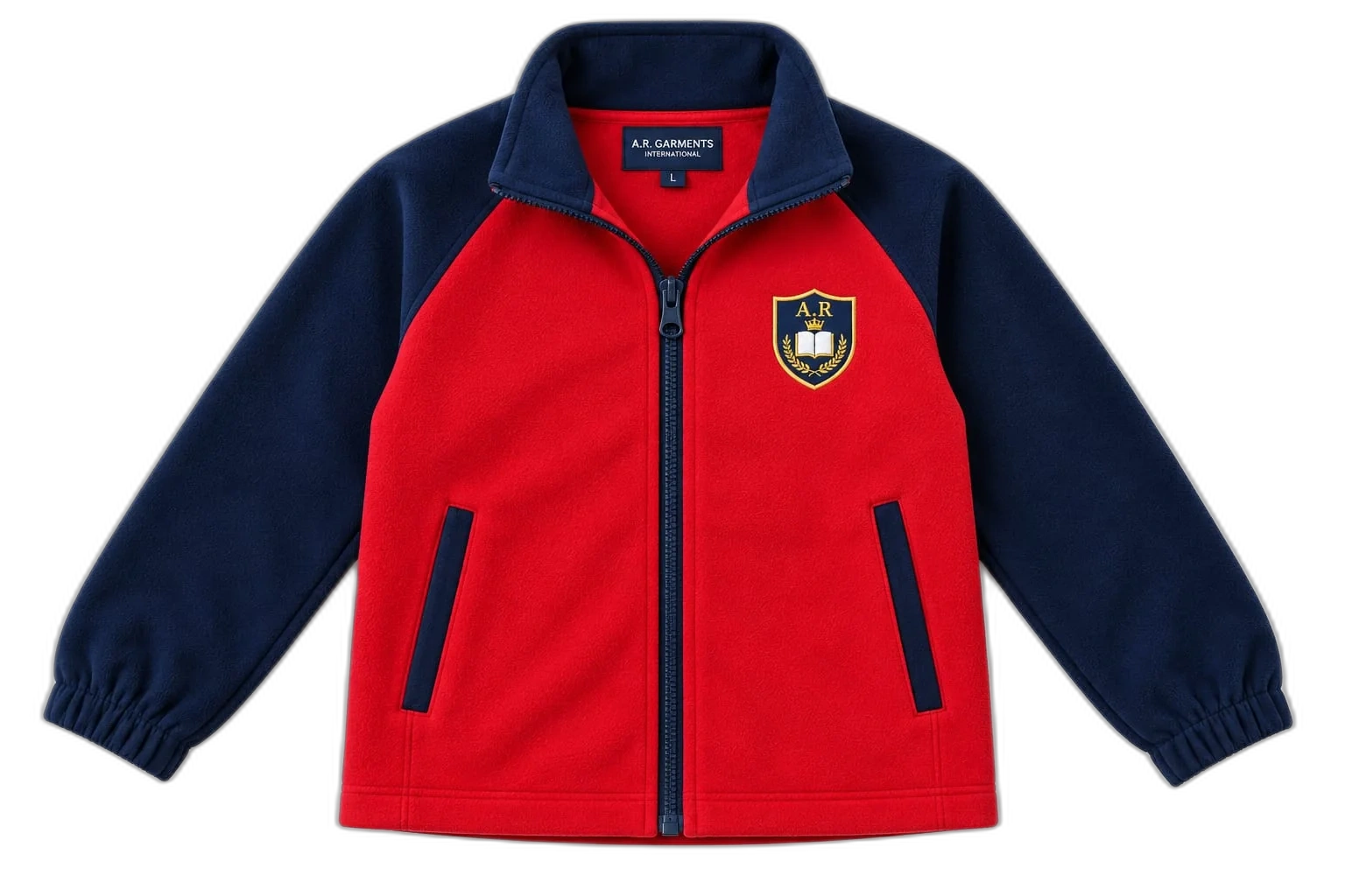 Maroon varsity zip