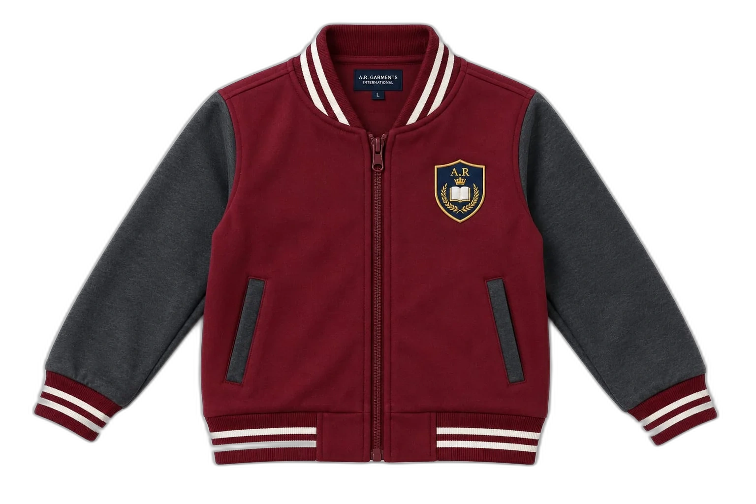 Red contrast raglan