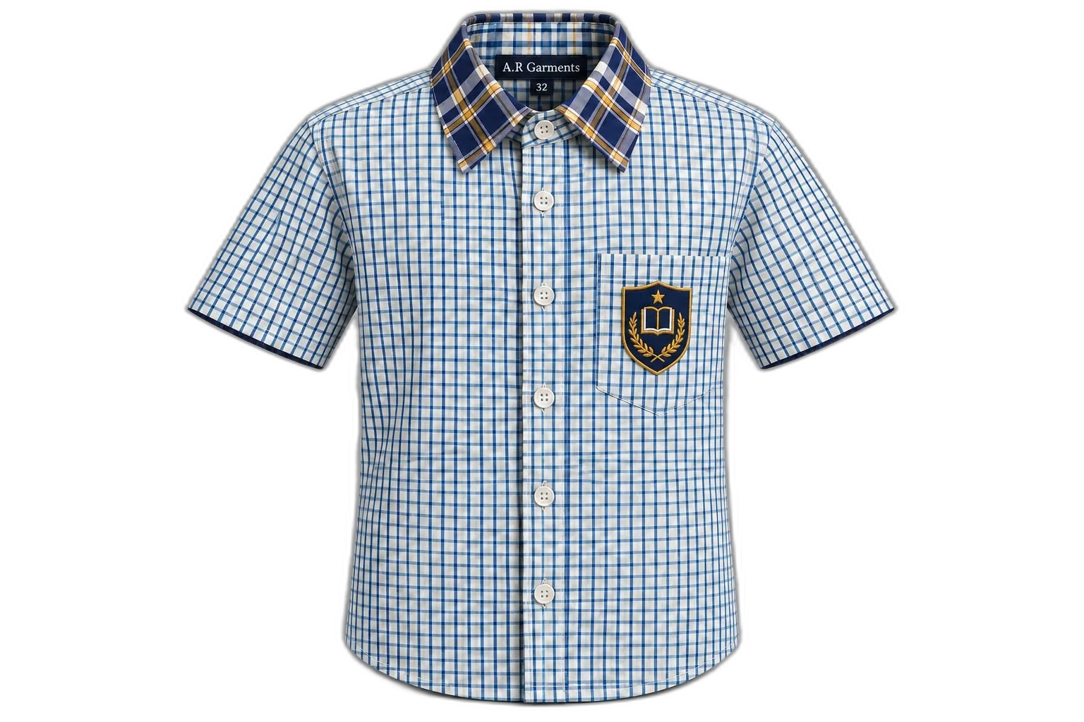 Powder-blue shirt