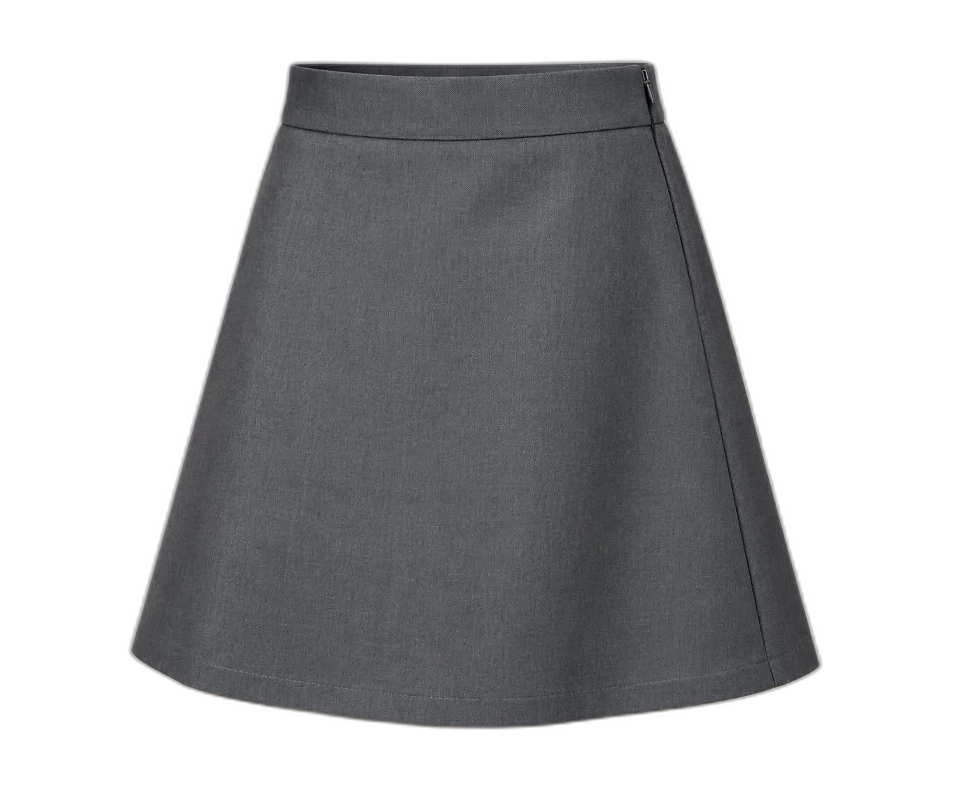 Grey knife-pleat skirt