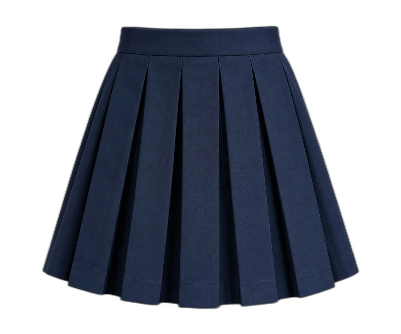 Navy stitch-down skirt