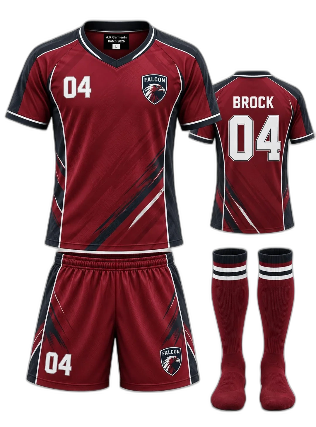 Burgundy Pinstripe Jersey