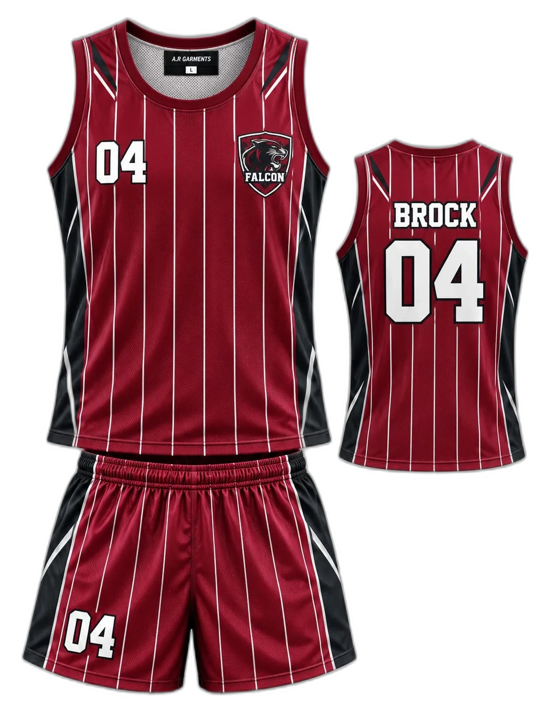 Burgundy Athletic Singlet