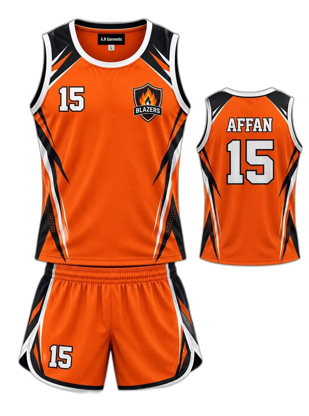 Orange Velocity Sprint Top