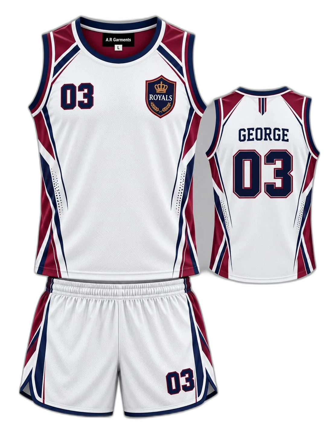 White Contrast Track Vest