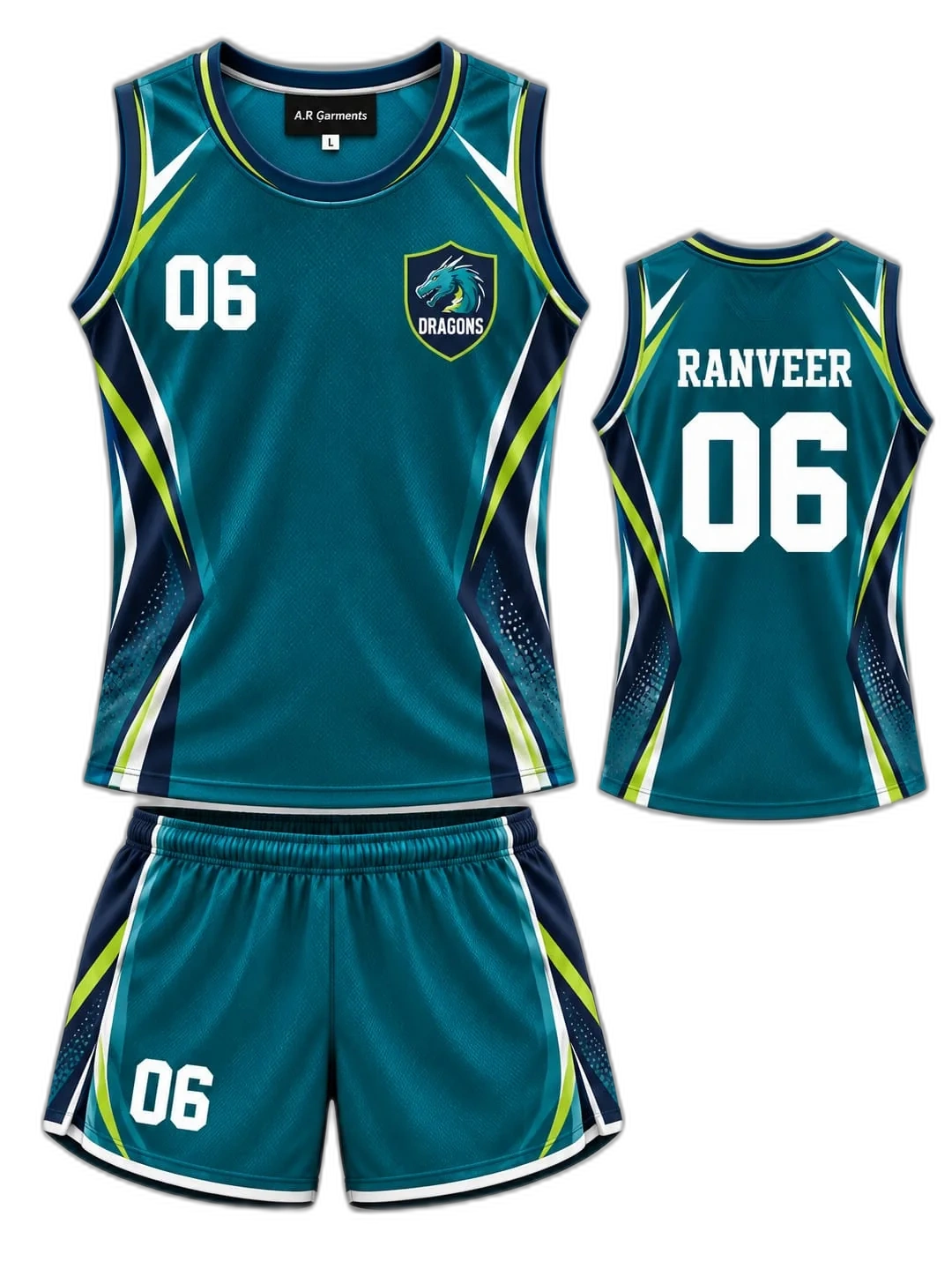 Navy Lightning Racing Singlet