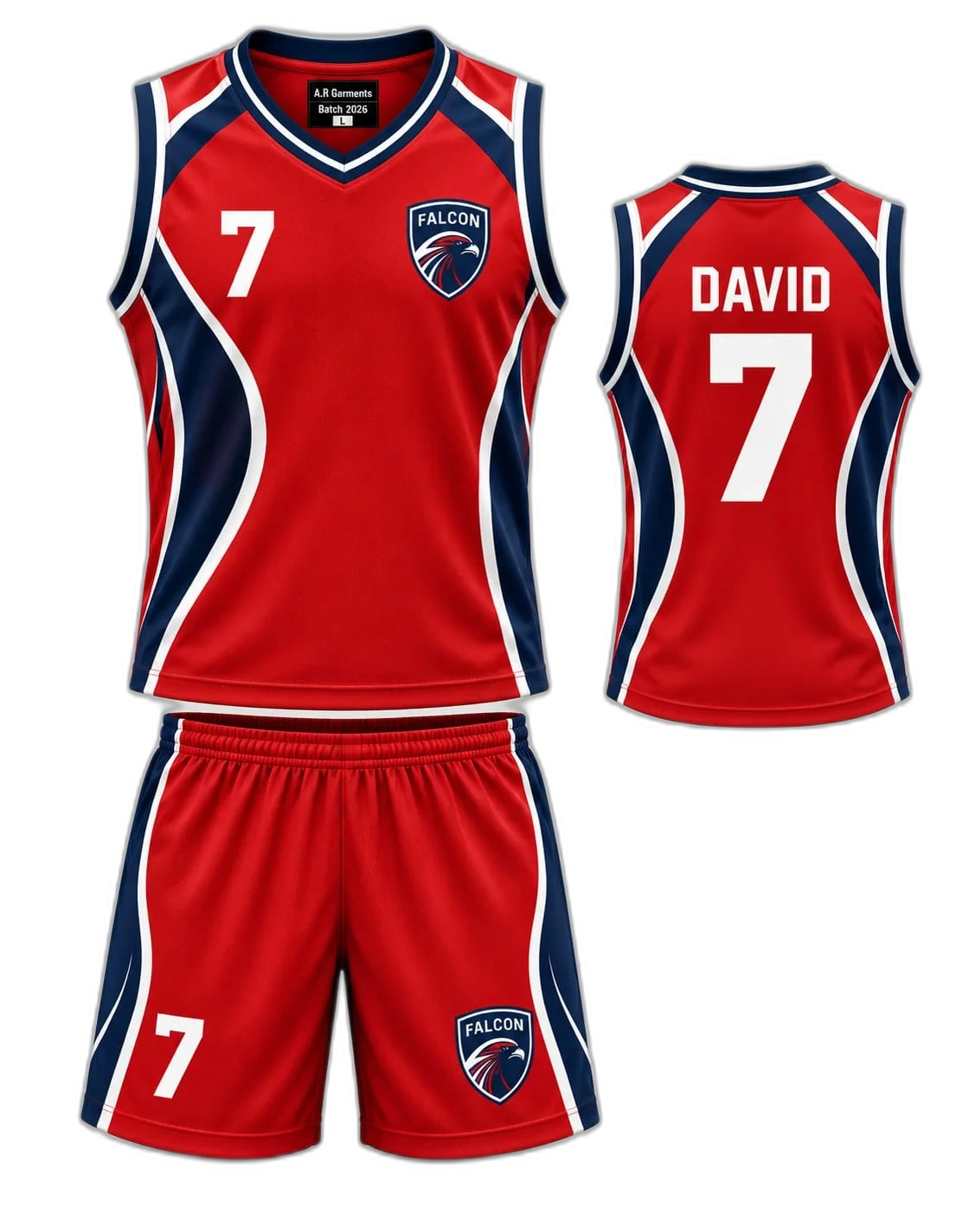 Crimson Mesh Basketball Jersey
