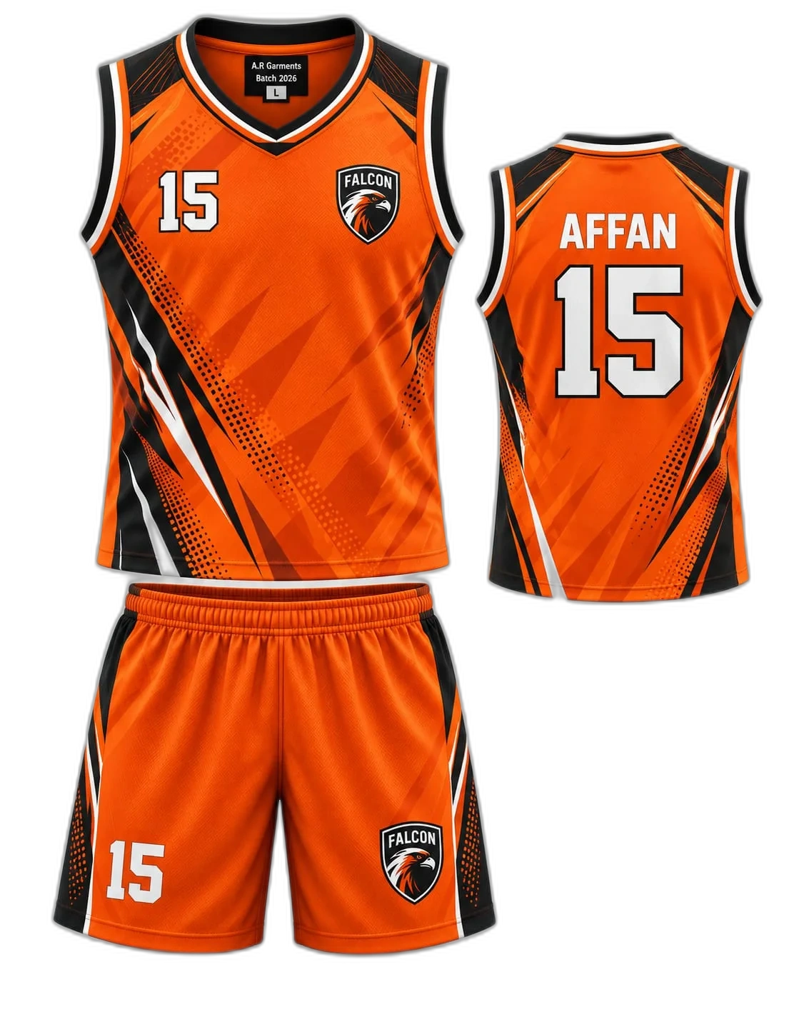 Orange Velocity Basketball Jersey