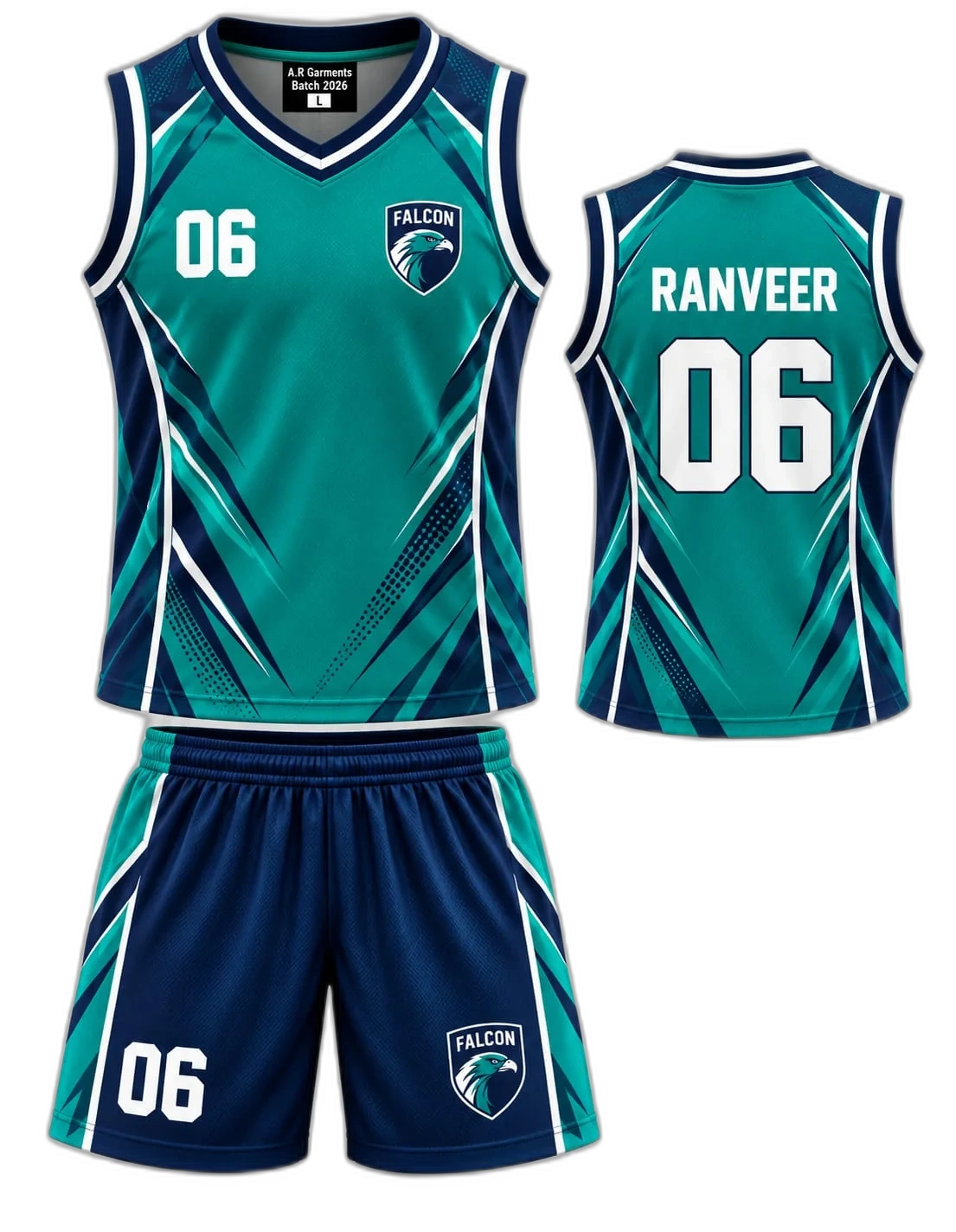 Navy Court Basketball Uniform