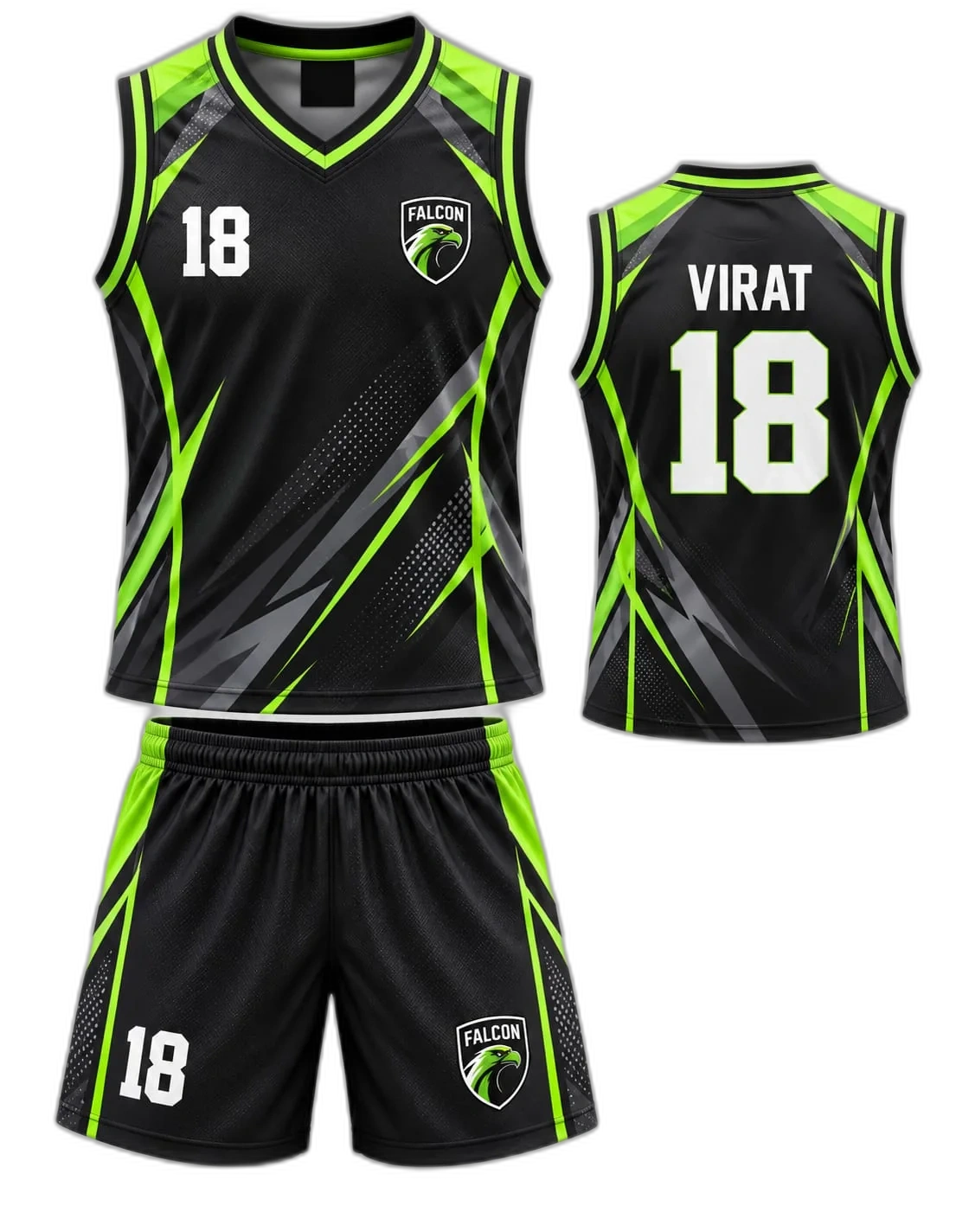 Black Pro Basketball Uniform