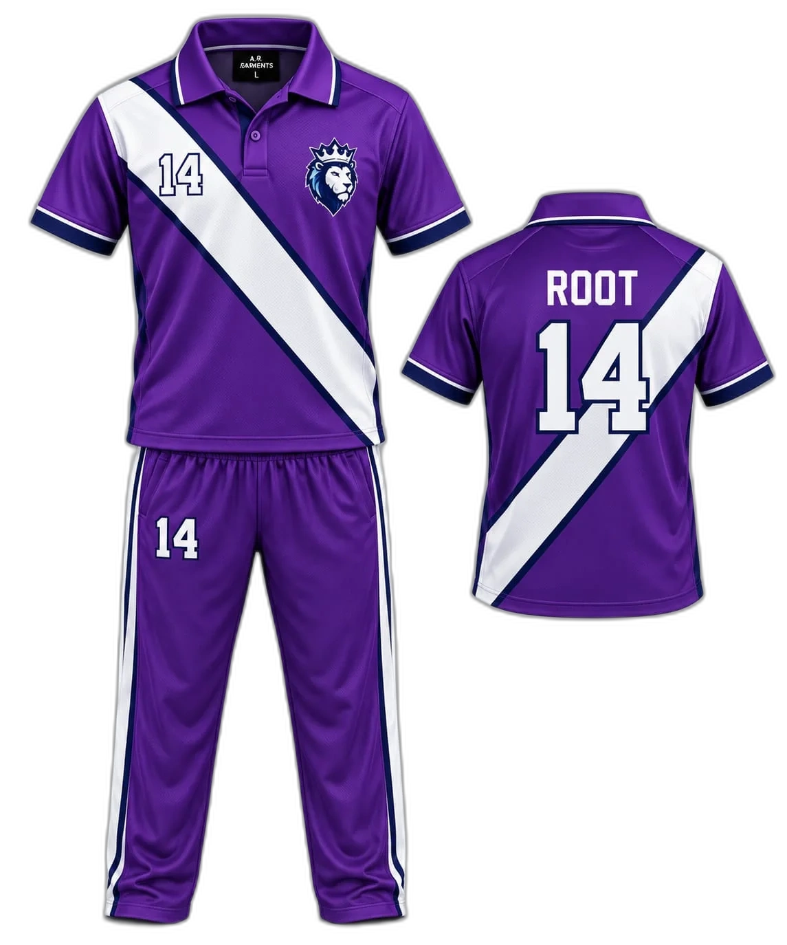 Lavender Cricket Match Polo