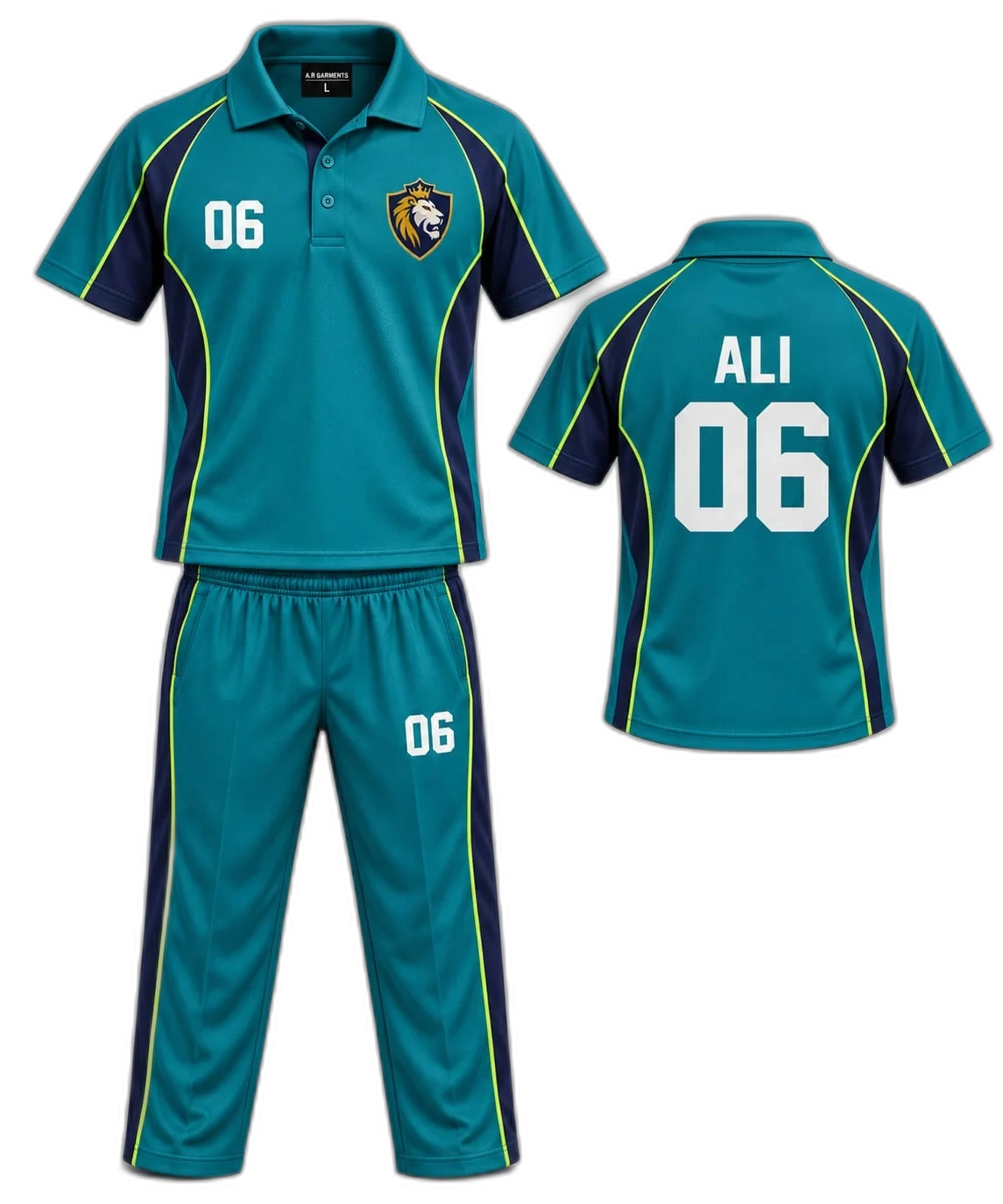 Sky Blue Cricket Match Shirt